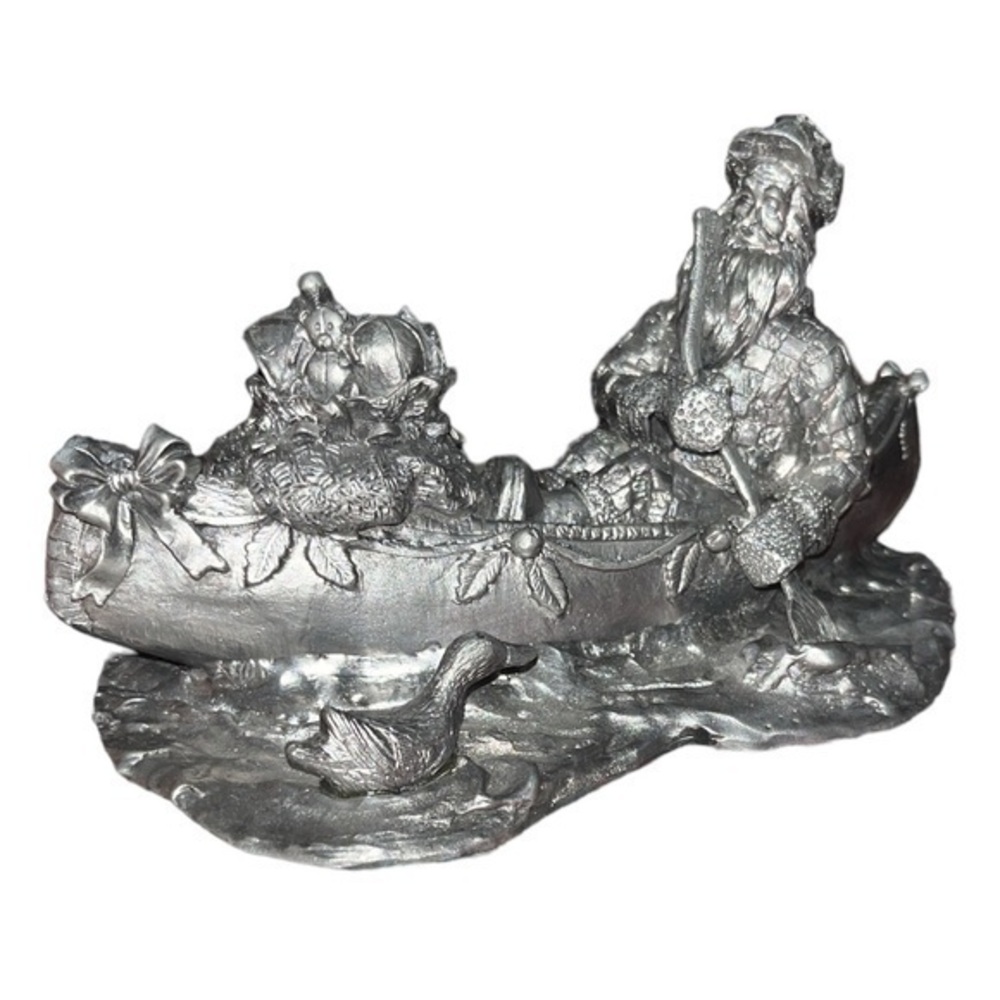 Michael Ricker Christmas Santa at Play Series "SANTA CANOE" 24/750